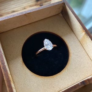 Moissanite Rose Gold Ring